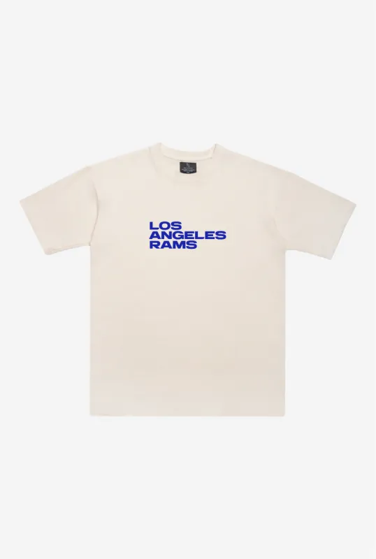 Los Angeles Rams Heavyweight T-Shirt - Natural sold by Peace-Collective