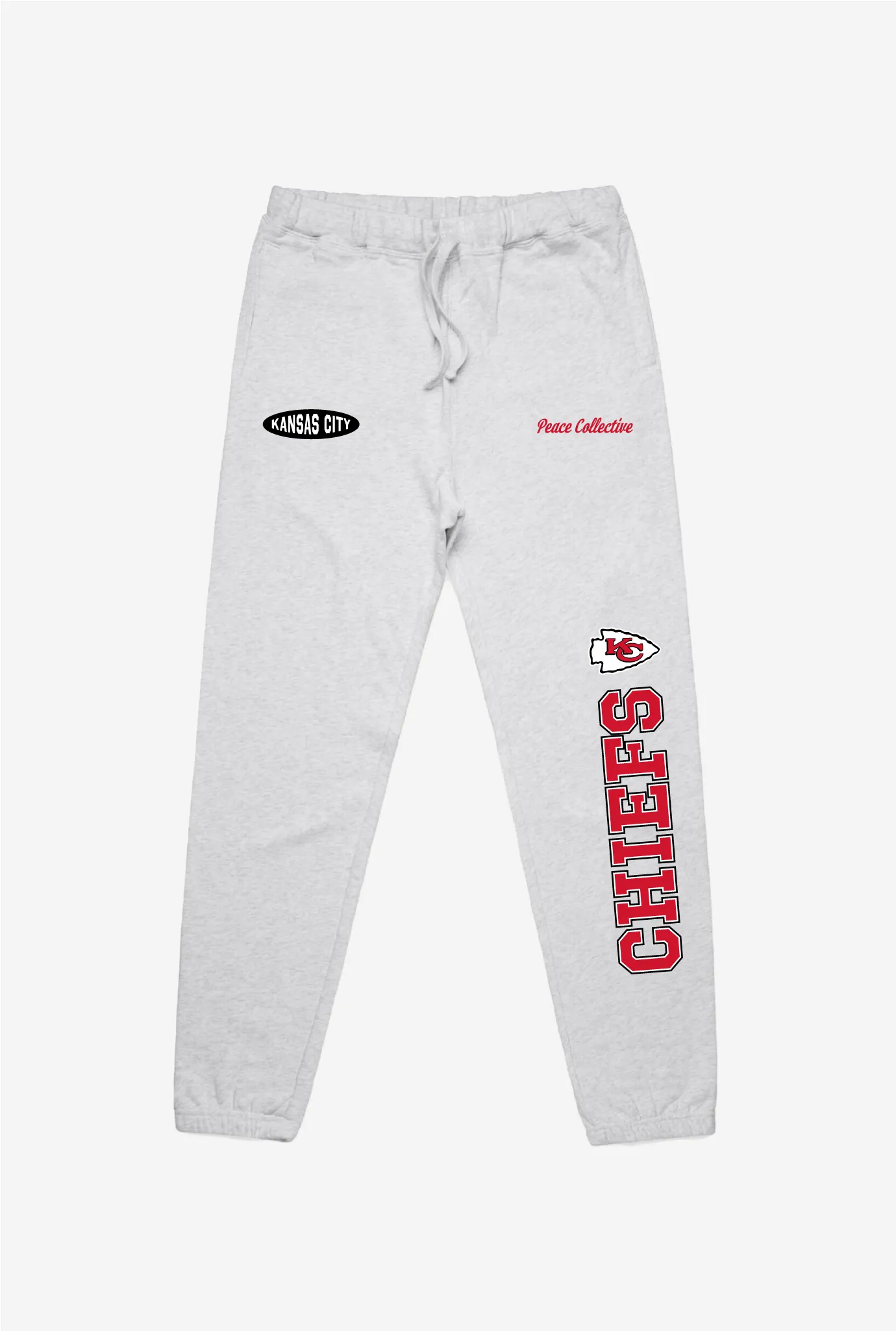 Kansas City Chiefs Washed Graphic Joggers - Ash sold by Peace-Collective