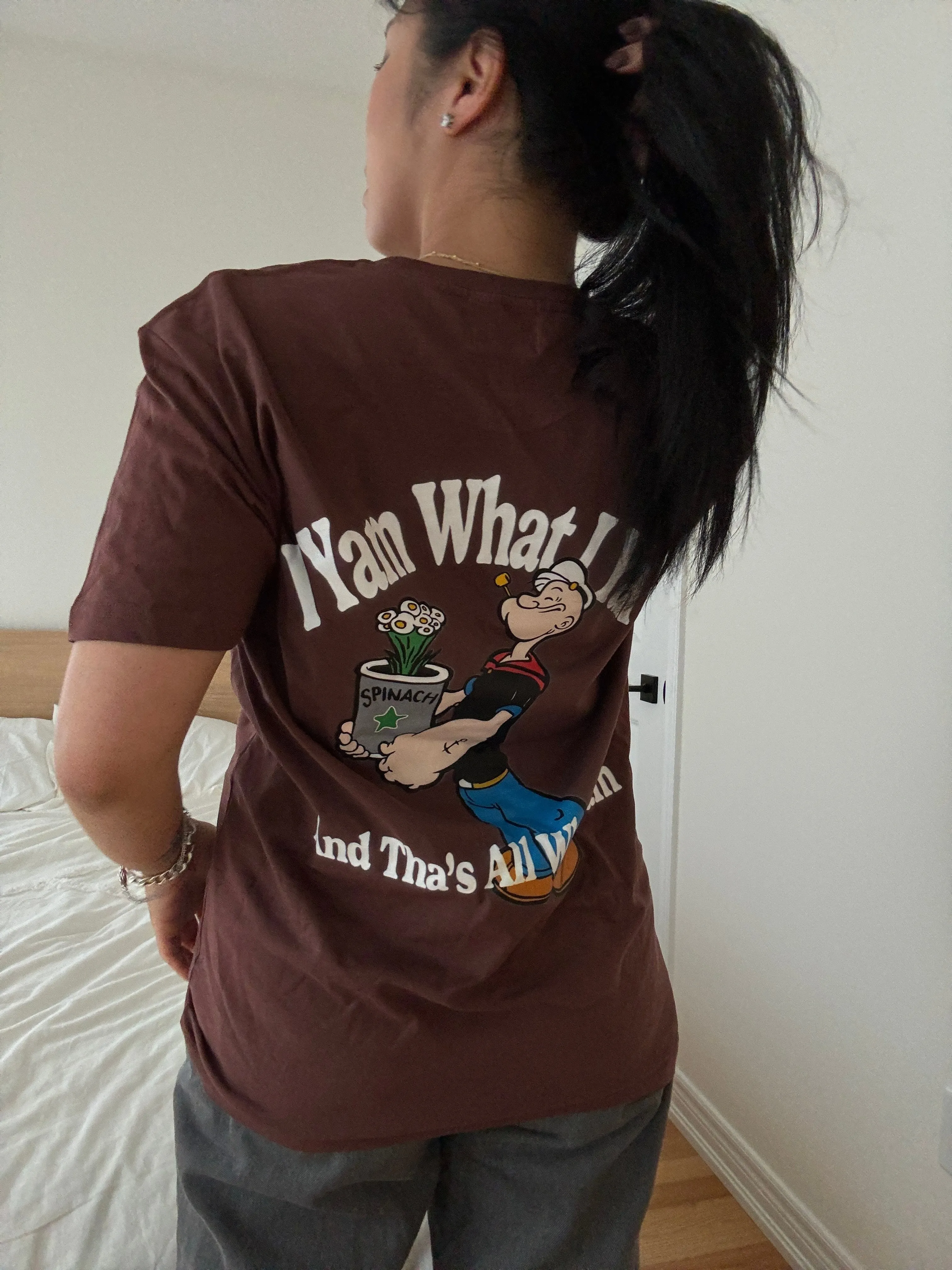 P/C x Popeye Yam T-Shirt - Espresso sold by Peace-Collective product image thumbnail 3