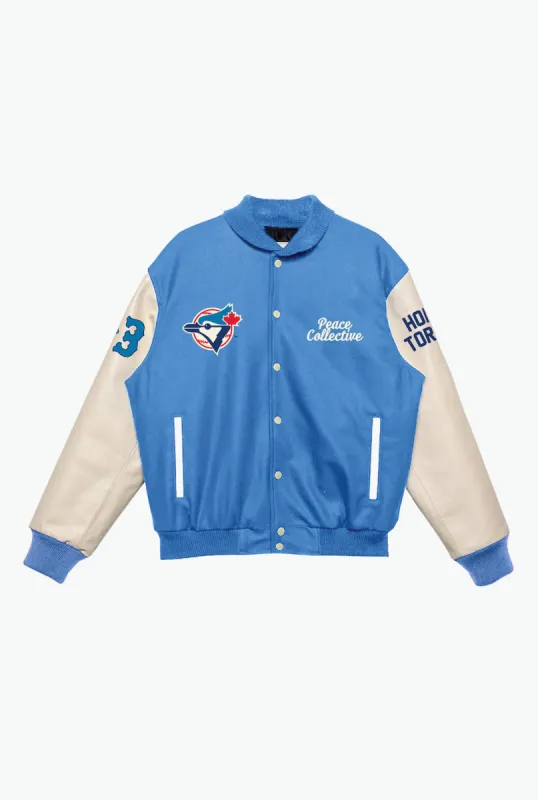 Toronto Blue Jays '93 World Series 30 Year Anniversary Letterman Jacket sold by Peace-Collective