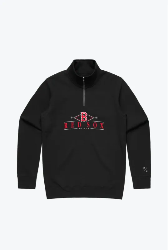 Boston Red Sox Quarter Zip - Black sold by Peace-Collective