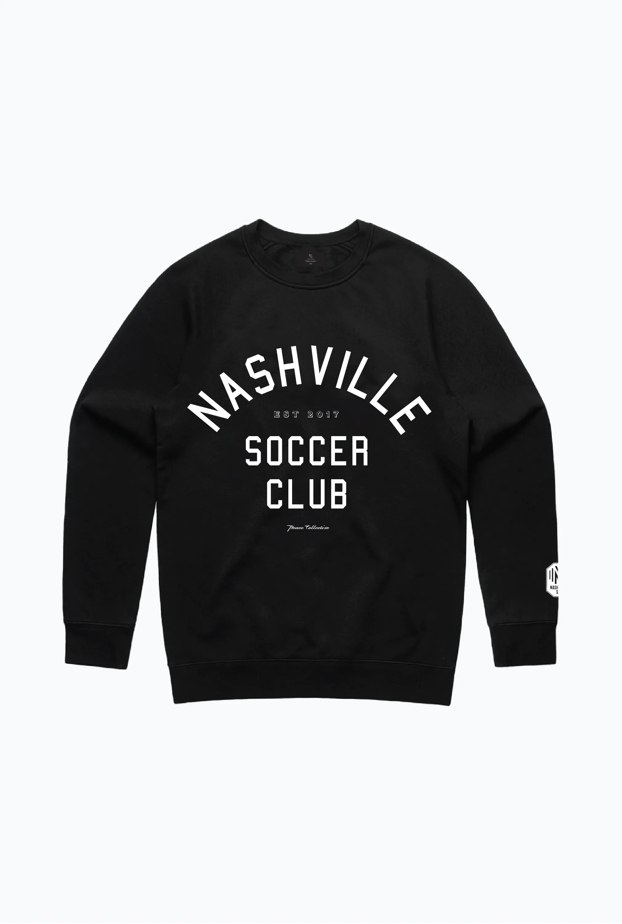 Nashville SC Essentials Crewneck - Black sold by Peace-Collective