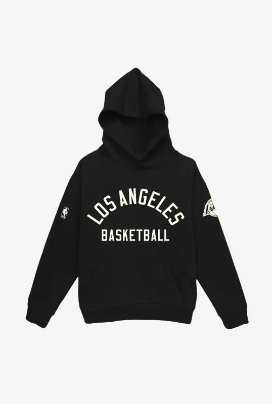 Los Angeles Lakers Heavyweight Hoodie - Black sold by Peace-Collective