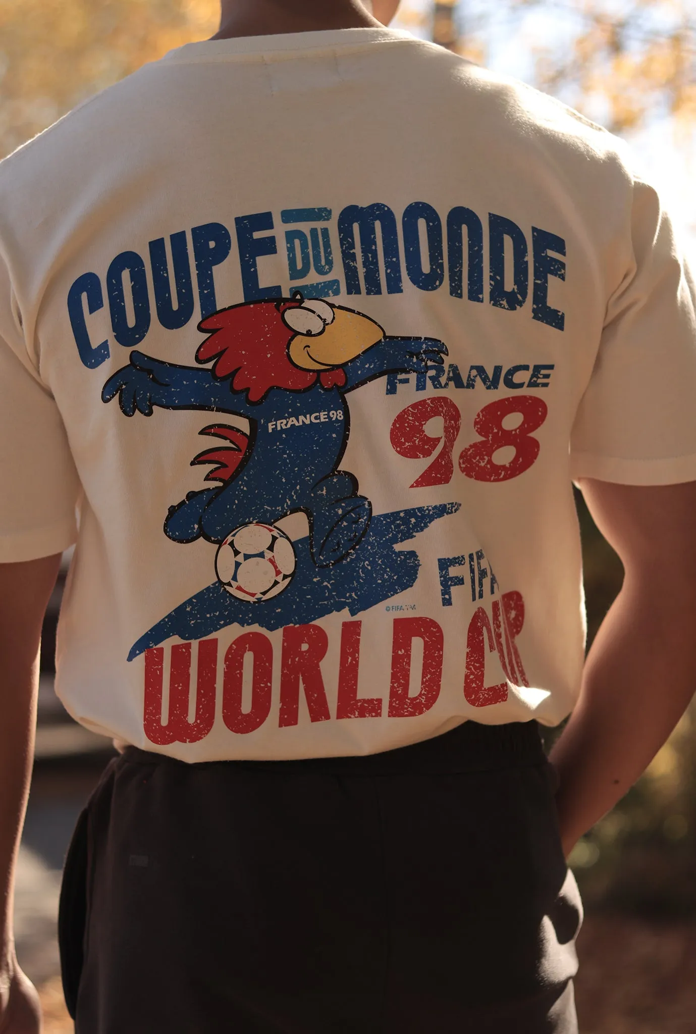 FIFA World Cup France 1998 Vintage Premium T-Shirt - Ivory sold by Peace-Collective product image thumbnail 3