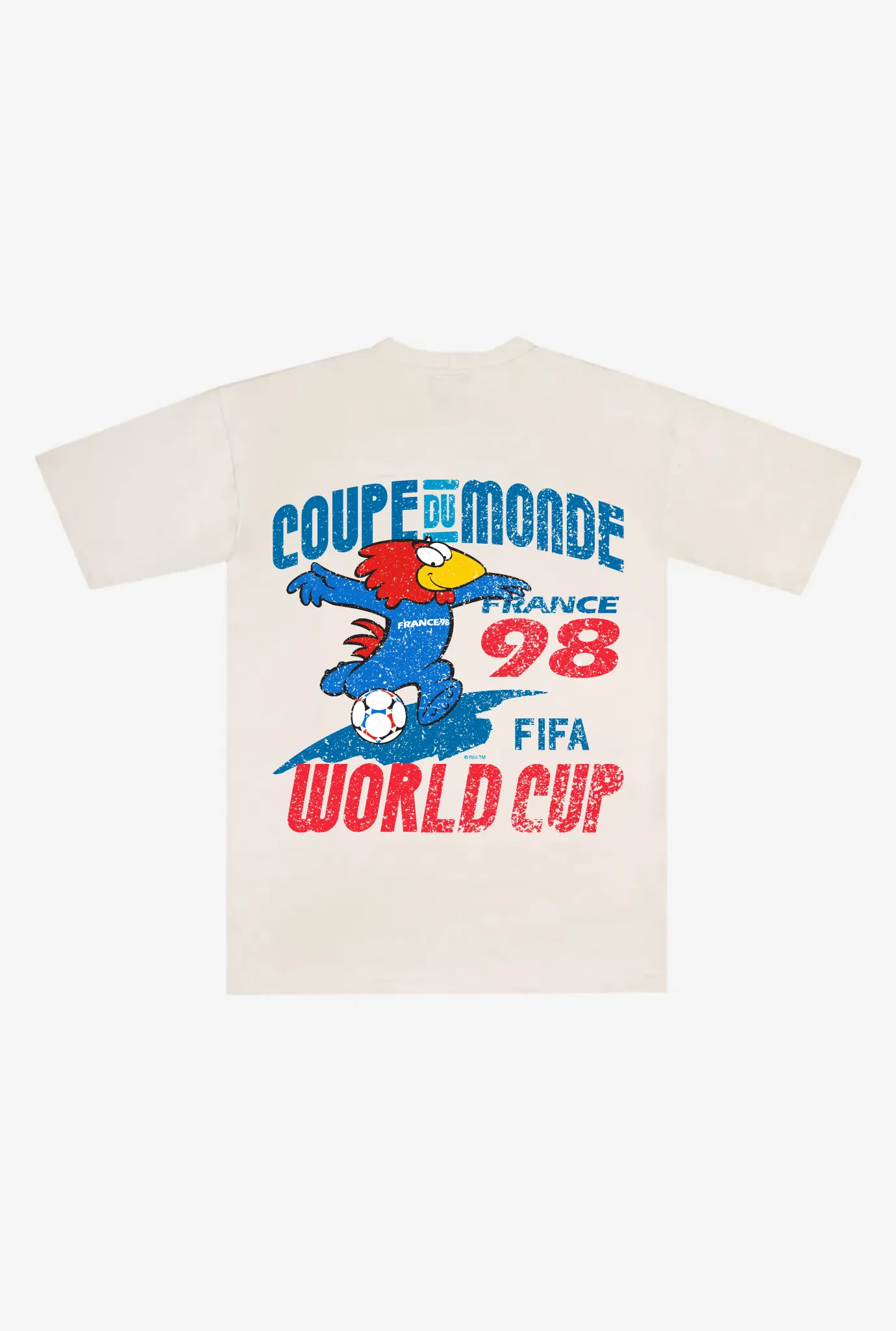 FIFA World Cup France 1998 Vintage Premium T-Shirt - Ivory sold by Peace-Collective product image thumbnail 2