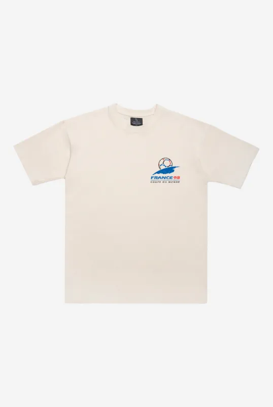 FIFA World Cup France 1998 Vintage Premium T-Shirt - Ivory made by Peace-Collective