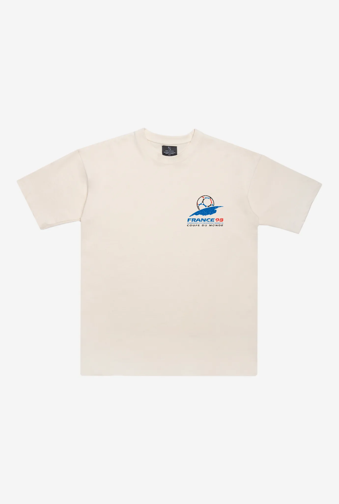 FIFA World Cup France 1998 Vintage Premium T-Shirt - Ivory sold by Peace-Collective