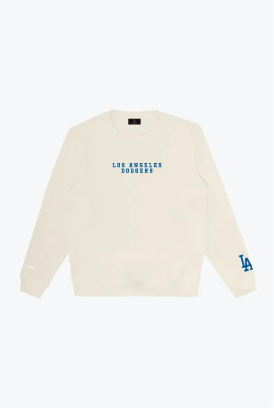 Los Angeles Dodgers Heavyweight Crewneck - Ivory sold by Peace-Collective