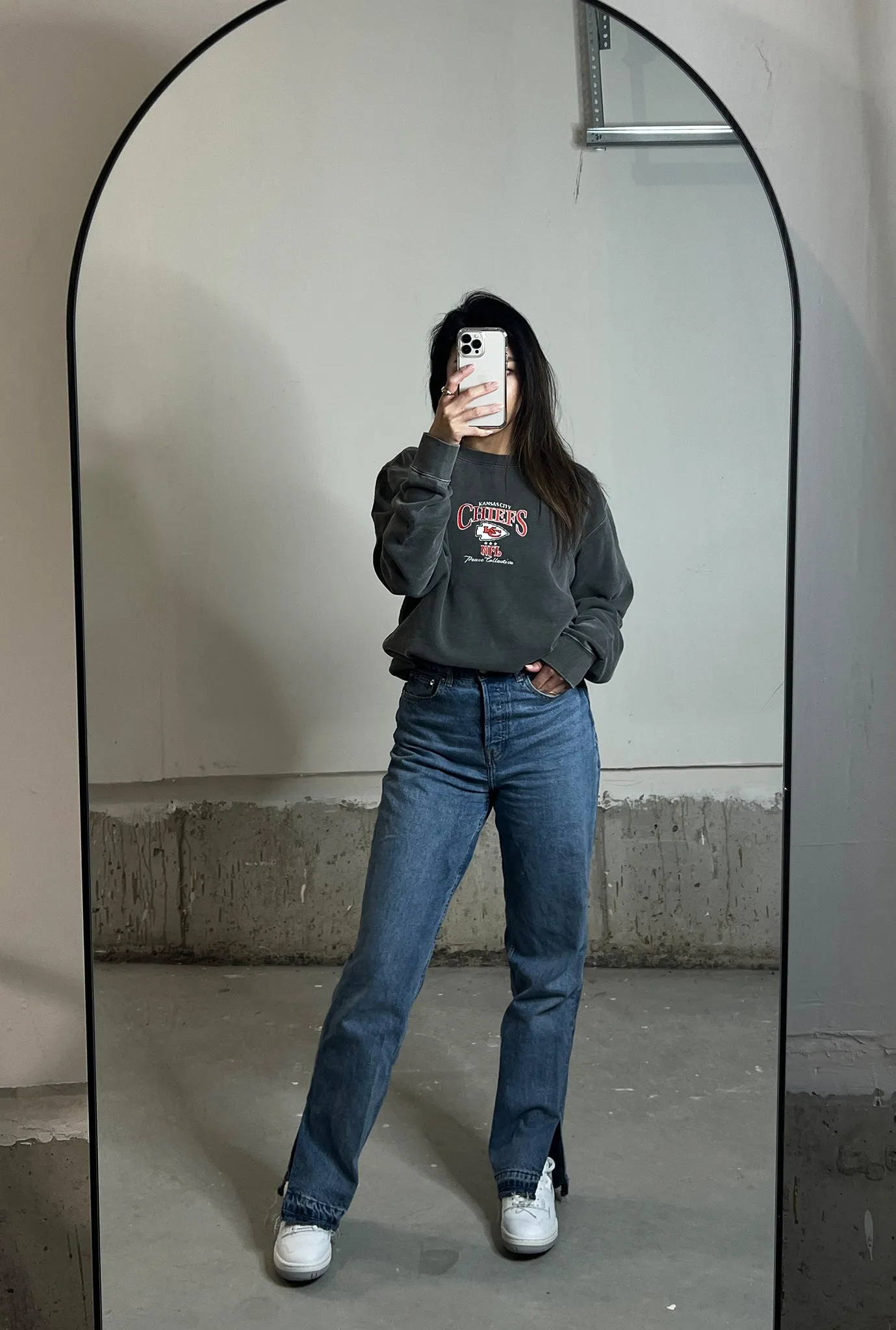 Kansas City Chiefs Vintage Embroidered Crewneck - Black sold by Peace-Collective product image thumbnail 3