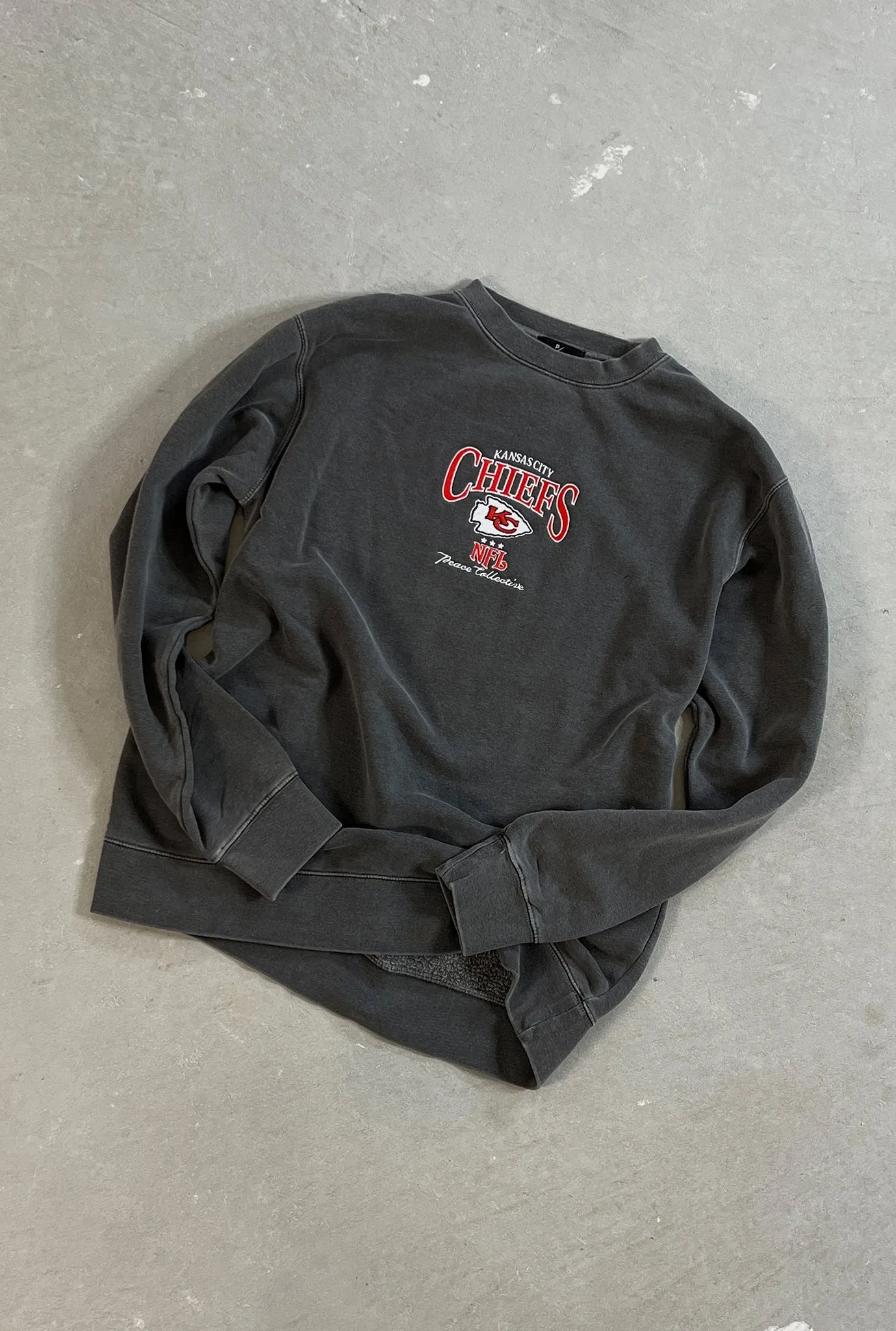 Kansas City Chiefs Vintage Embroidered Crewneck - Black sold by Peace-Collective product image thumbnail 4