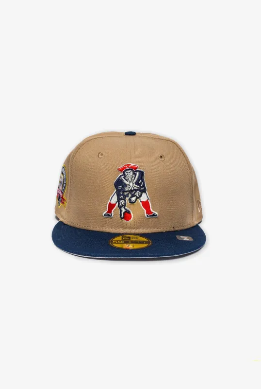 New England Patriots 50th Anniversary 59FIFTY - Camel Oceanside sold by Peace-Collective