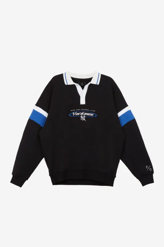 New York Yankees Oversized Rugby - Black sold by Peace-Collective