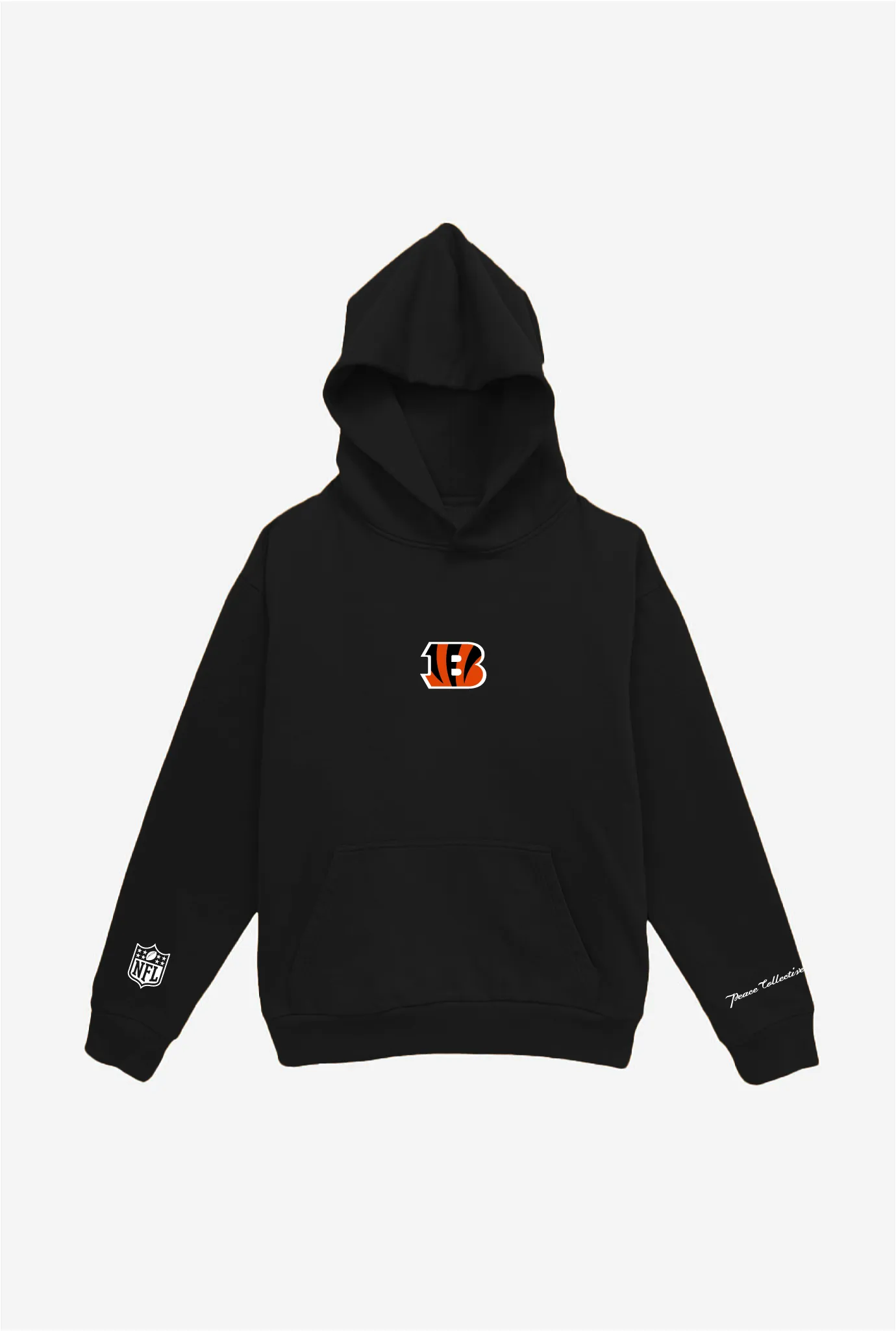 Cincinnati Bengals Logo Heavyweight Hoodie - Black sold by Peace-Collective