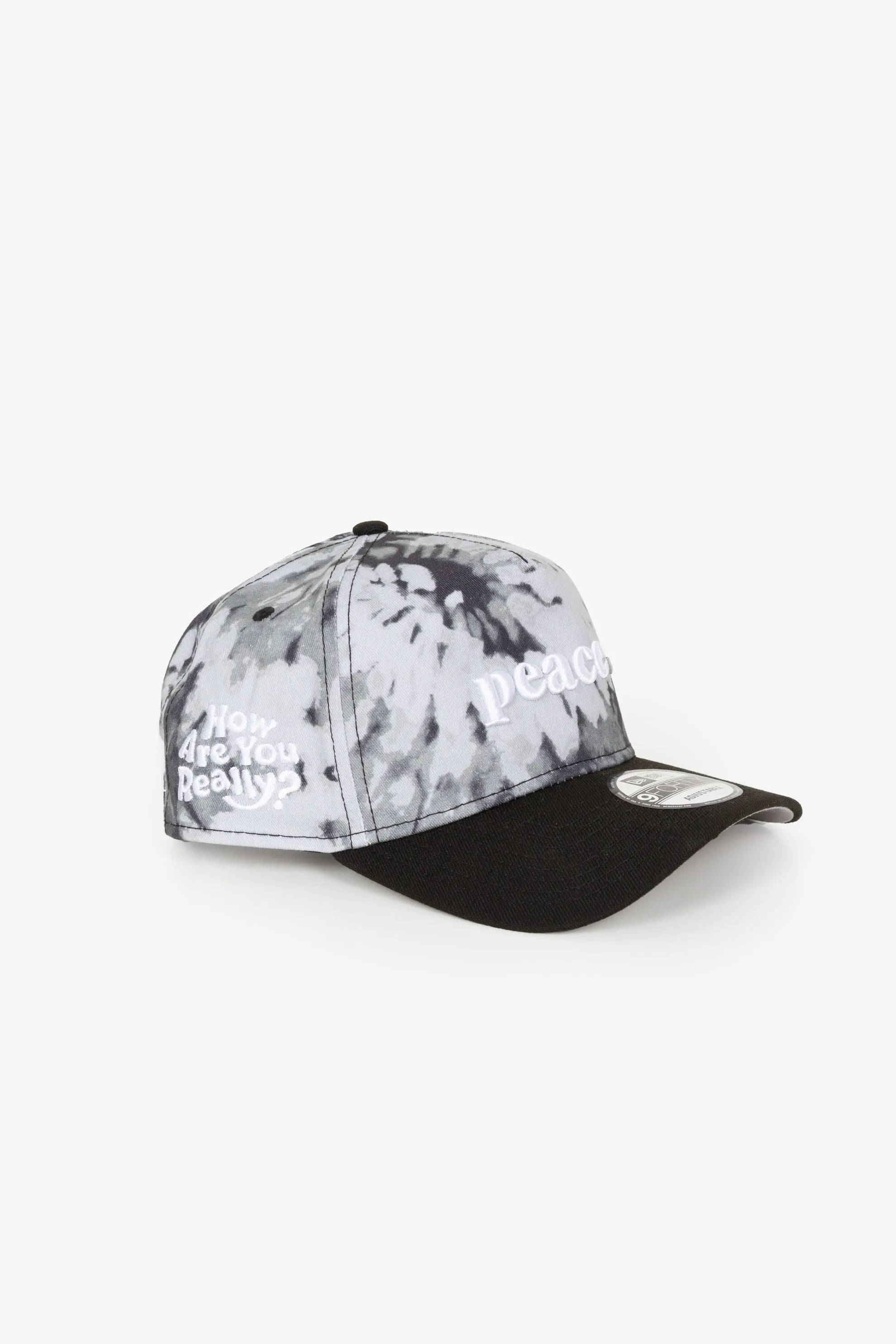 Peace How Are You Really 9FORTY Adjustable Cap - Grey Tie Dye sold by Peace-Collective product image thumbnail 2