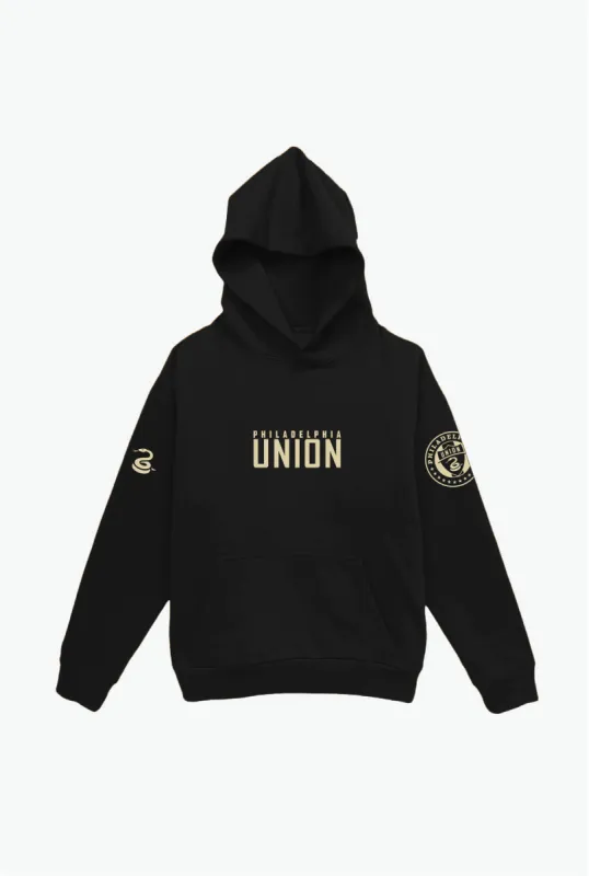 Philadelphia Union Heavyweight Hoodie - Black sold by Peace-Collective