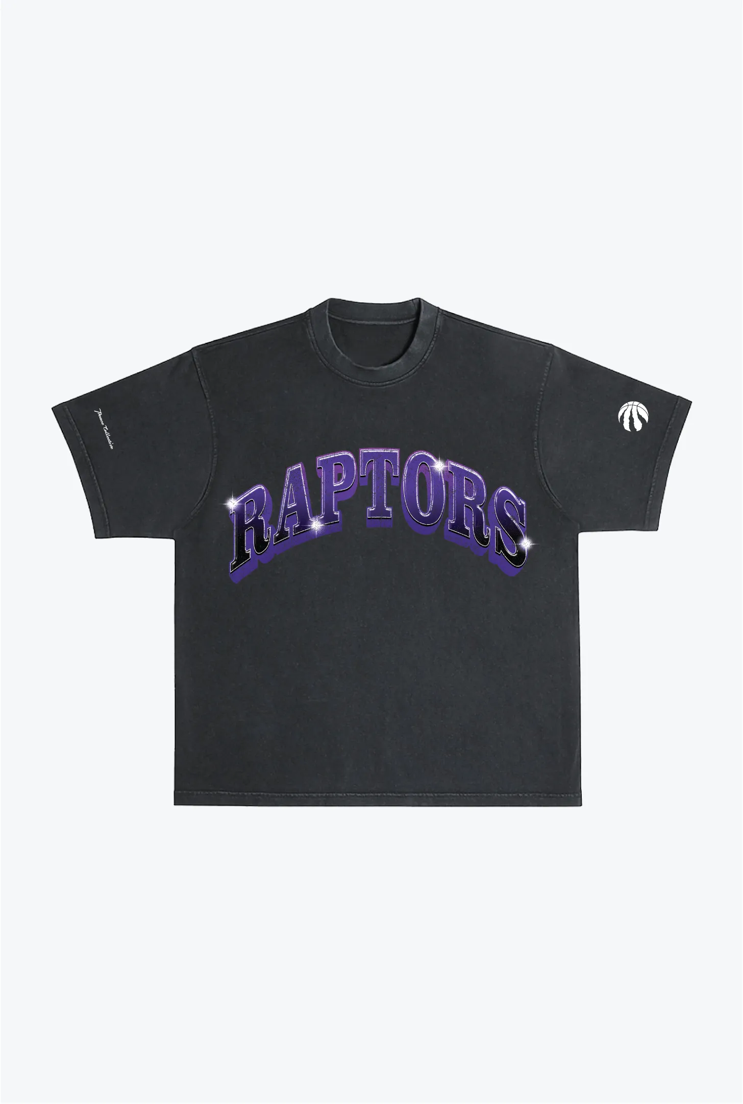 Toronto Raptors Graffiti Pigment Dye Heavyweight T-Shirt - Black sold by Peace-Collective