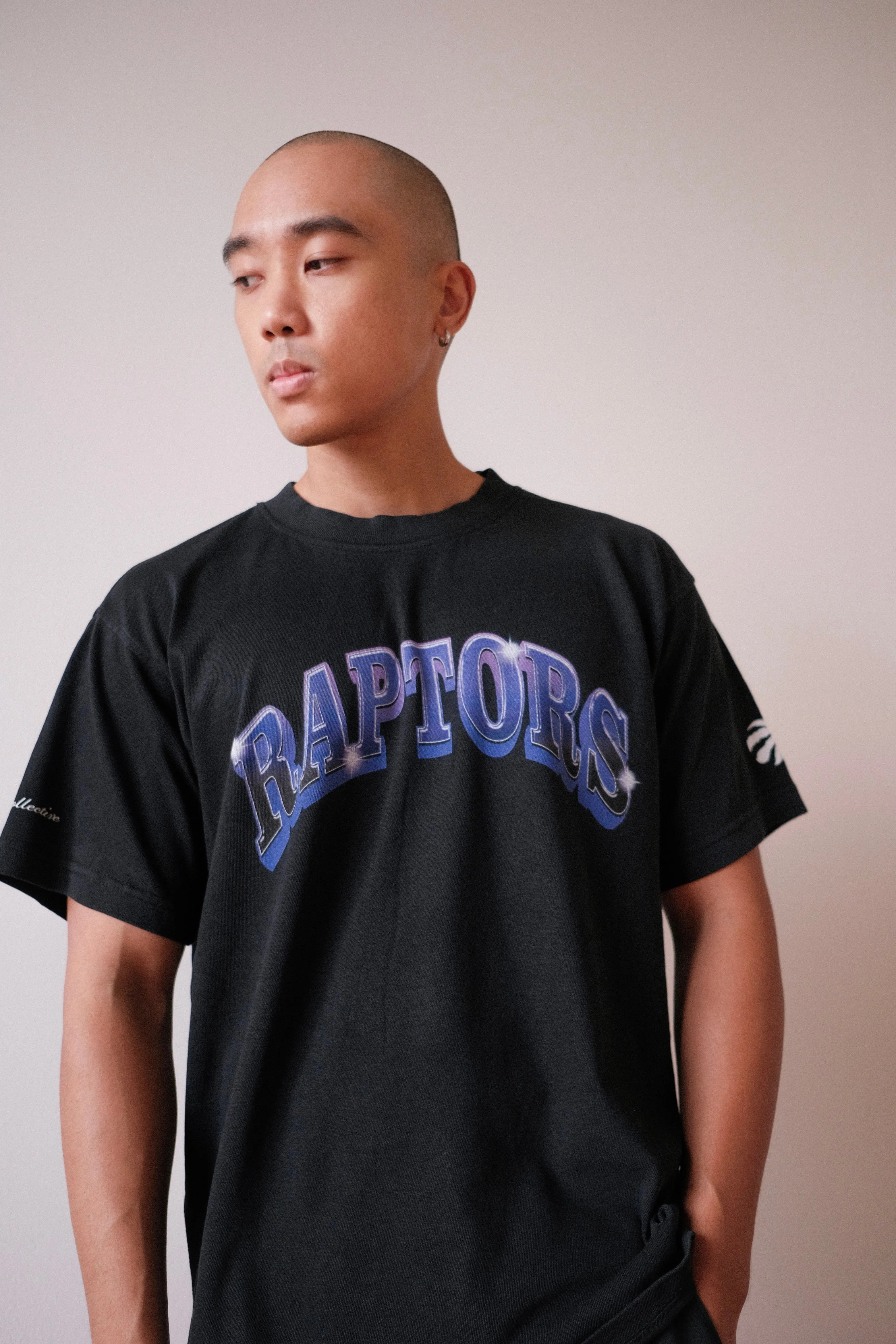 Toronto Raptors Graffiti Pigment Dye Heavyweight T-Shirt - Black sold by Peace-Collective product image thumbnail 3