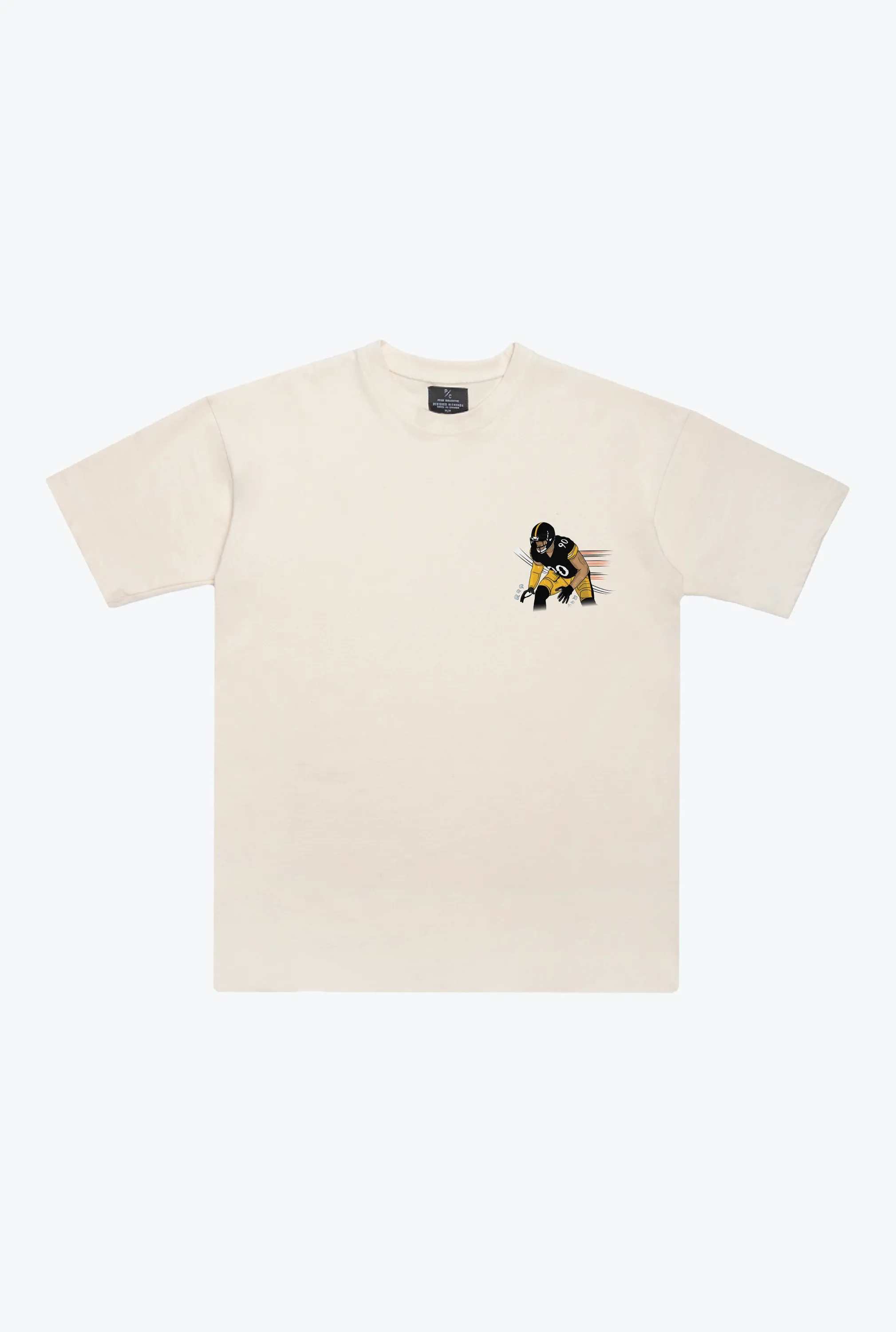 T.J. Watt Heavyweight T-Shirt - Ivory sold by Peace-Collective