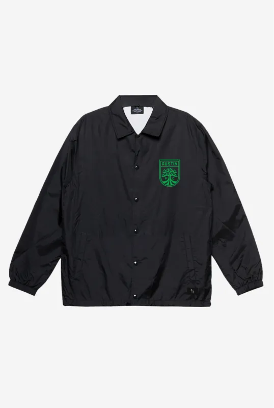 Austin FC Coach Jacket - Black sold by Peace-Collective