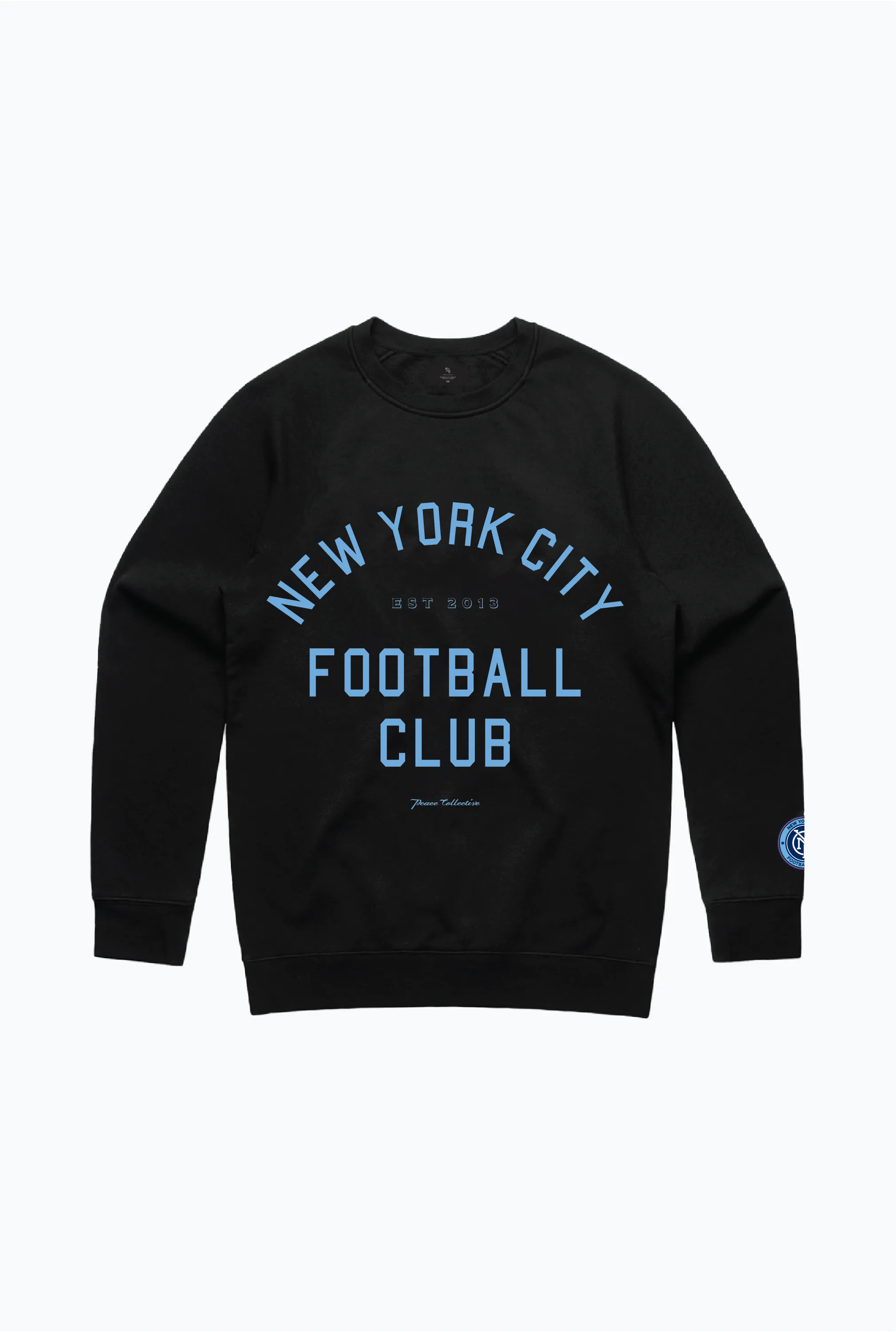 New York City FC Heavyweight Crewneck - Black sold by Peace-Collective