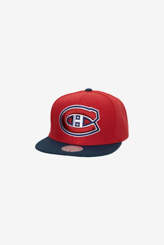 Montreal Canadiens Team 2 Tone 2.0 Snapback - Red/Royal sold by Peace-Collective