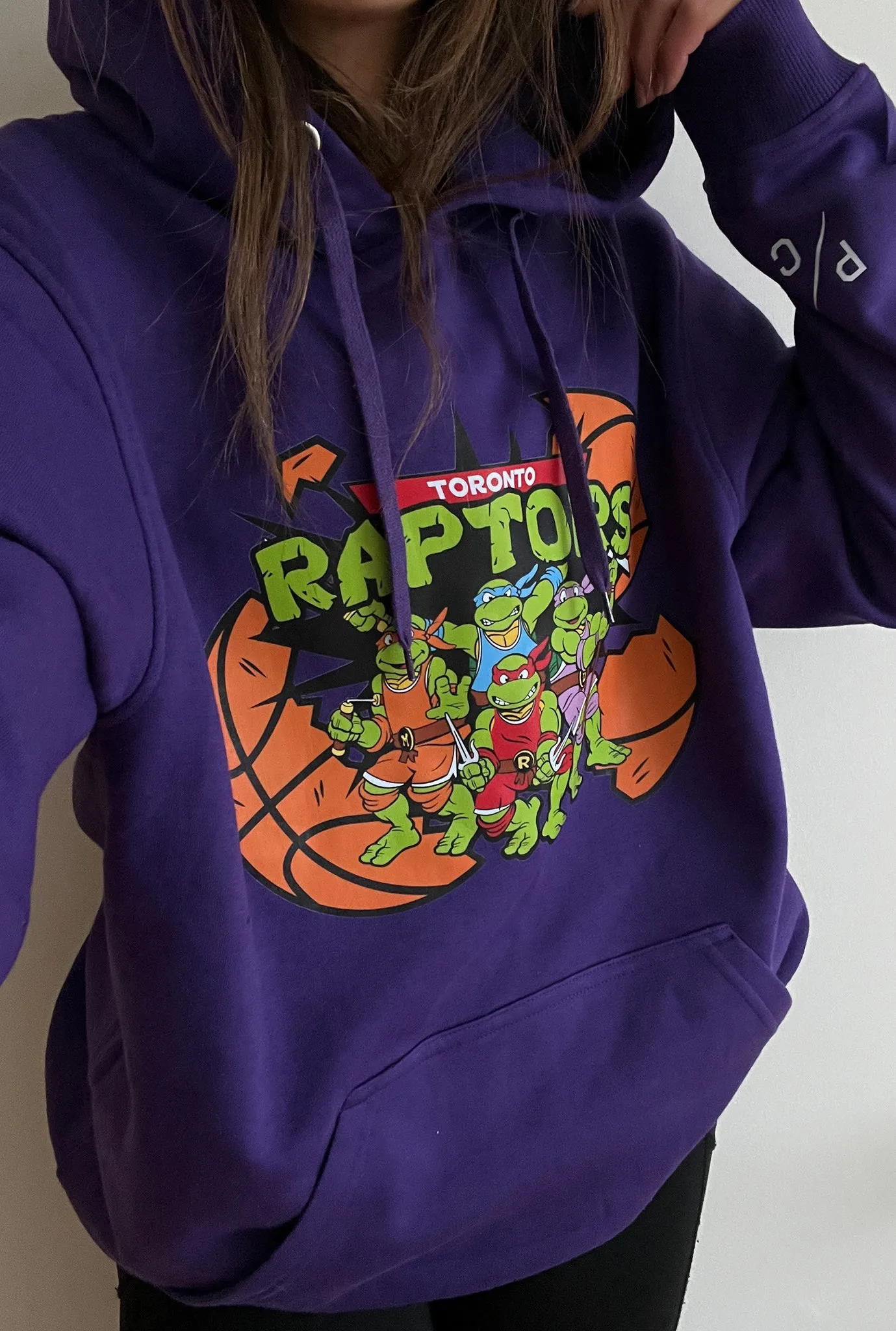 P/C x TMNT Toronto Raptors Hoodie - Purple sold by Peace-Collective product image thumbnail 3