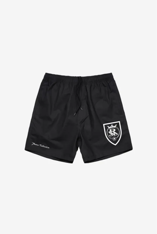Real Salt Lake Essentials Board Shorts - Black sold by Peace-Collective