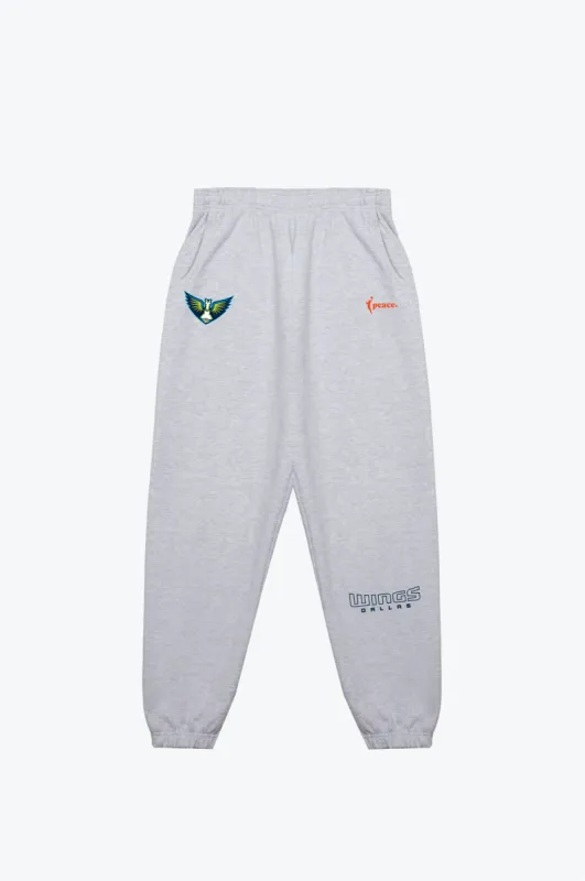 Dallas Wings Essentials Heavyweight Jogger - Ash sold by Peace-Collective