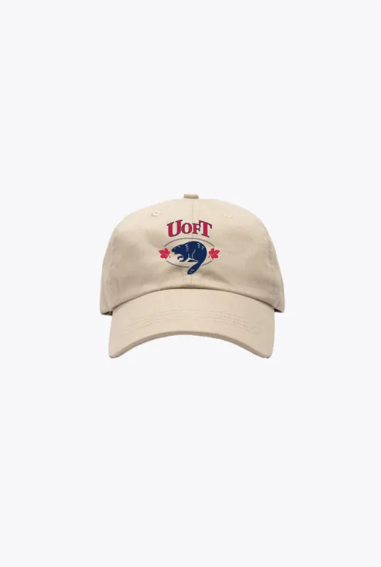 P/C x U Of Toronto Vintage Mascot Dad Cap - Ivory sold by Peace-Collective