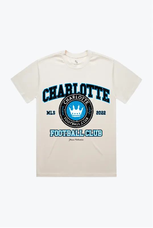 Charlotte FC Vintage Washed T-Shirt - Ivory sold by Peace-Collective