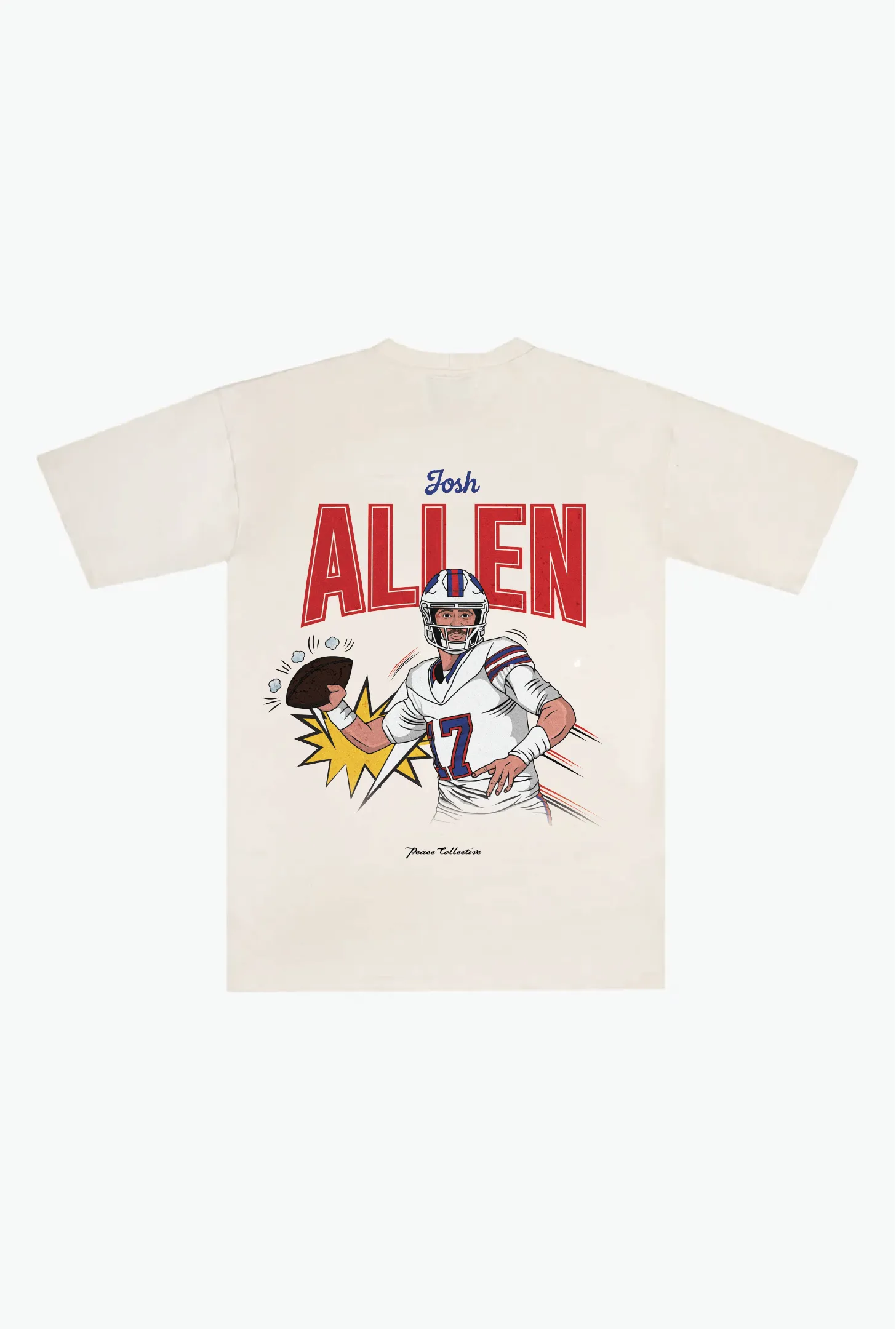 Josh Allen Heavyweight T-Shirt - Ivory sold by Peace-Collective product image thumbnail 2