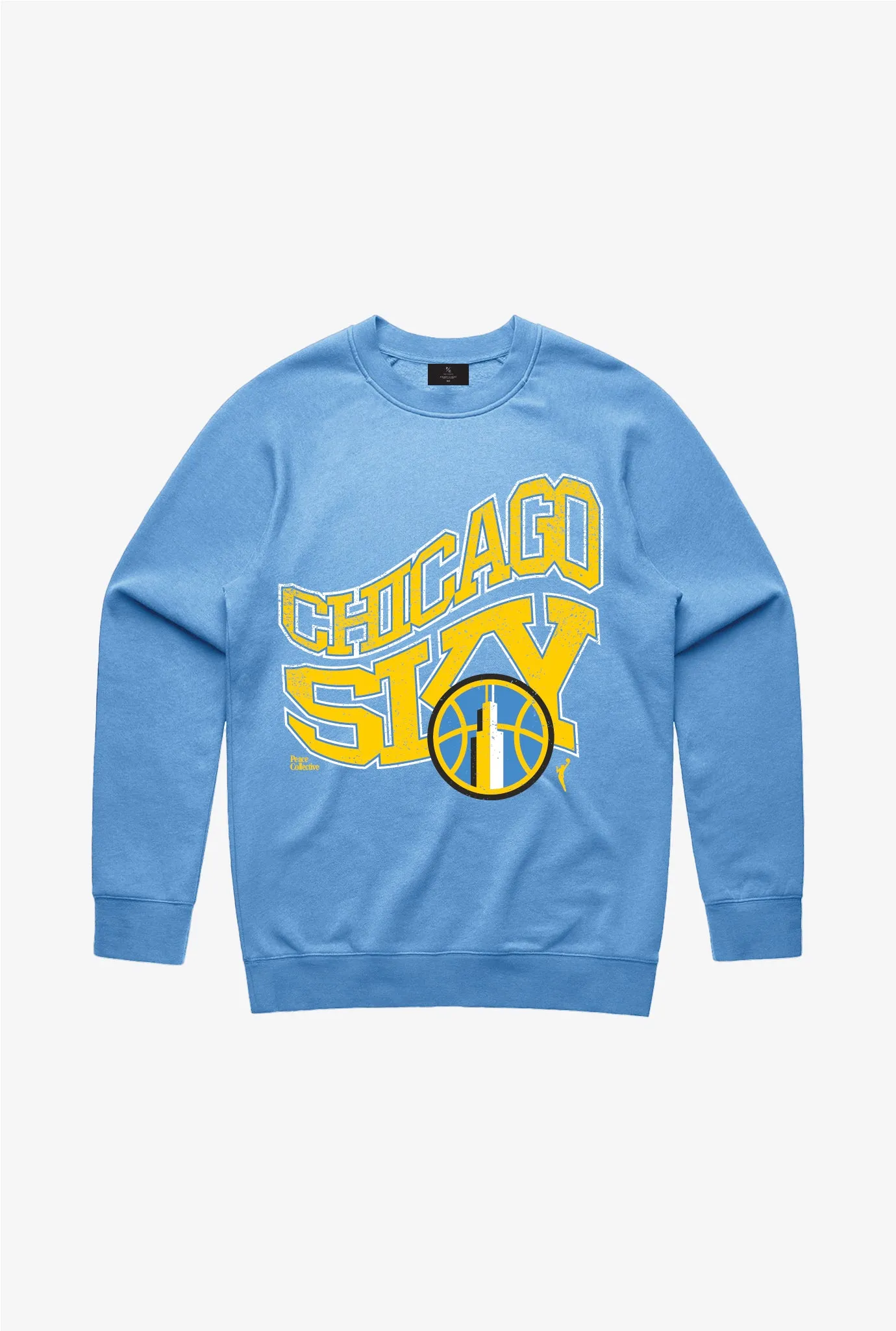 Chicago Sky Crewneck - Pebble Blue sold by Peace-Collective