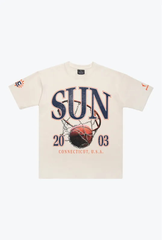 Connecticut Sun Vintage Heavyweight T-Shirt - Ivory sold by Peace-Collective
