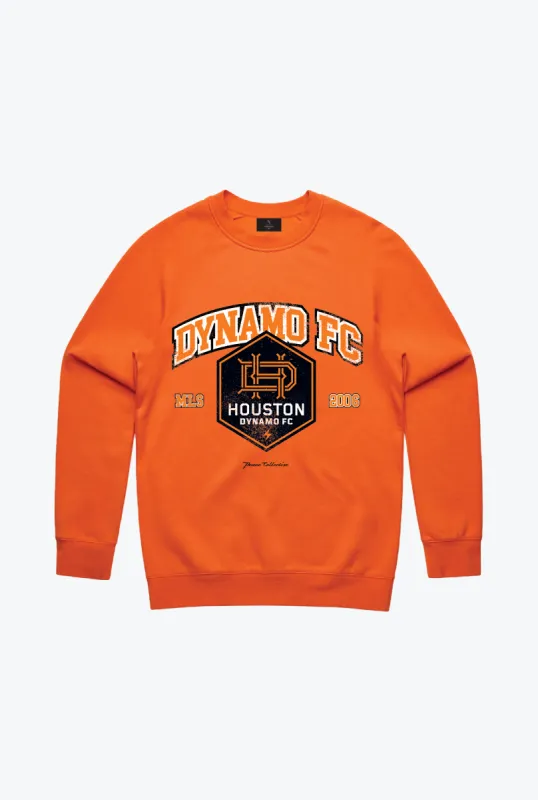 Houston Dynamo FC Vintage Washed Crewneck - Orange sold by Peace-Collective