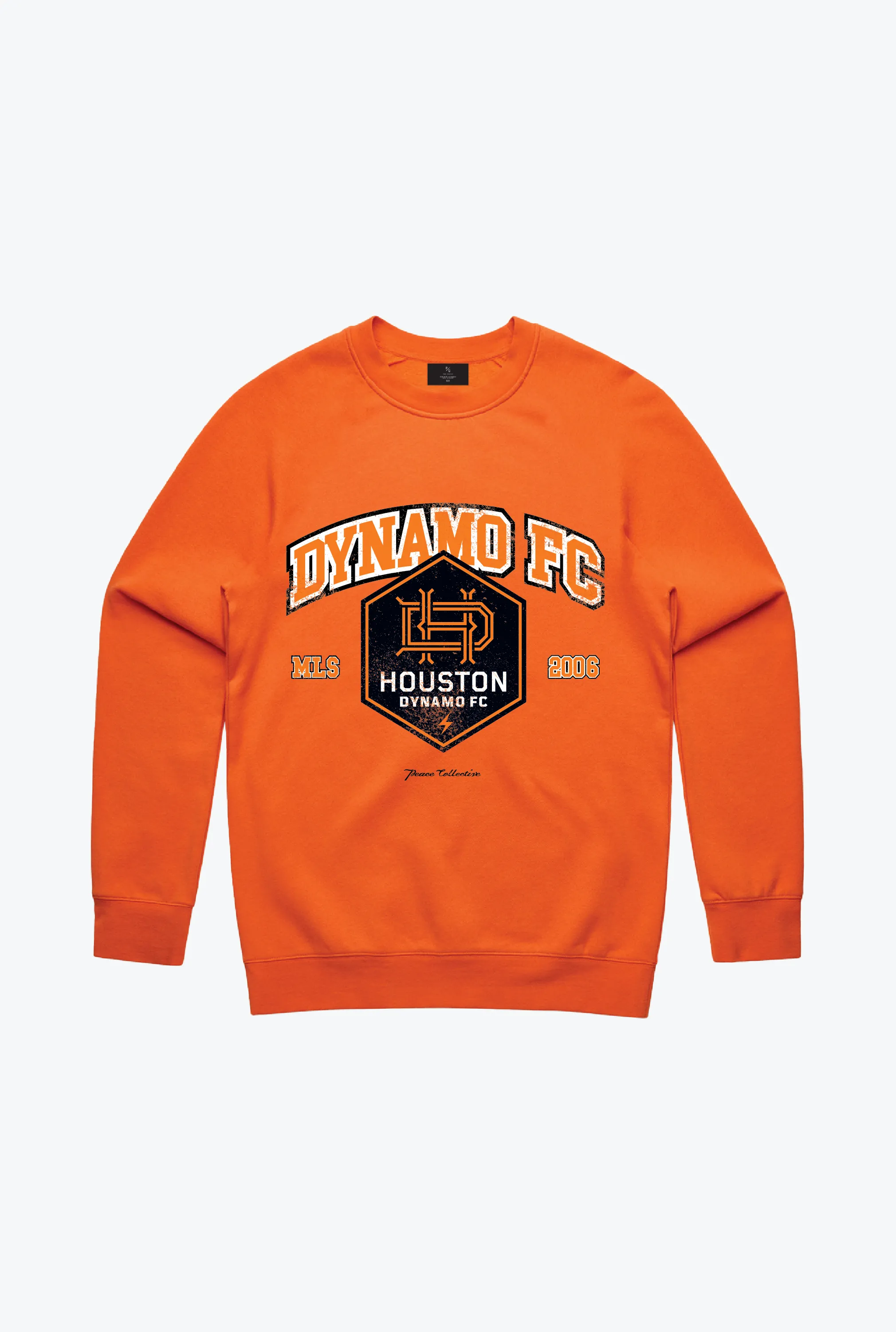 Houston Dynamo FC Vintage Washed Crewneck - Orange sold by Peace-Collective