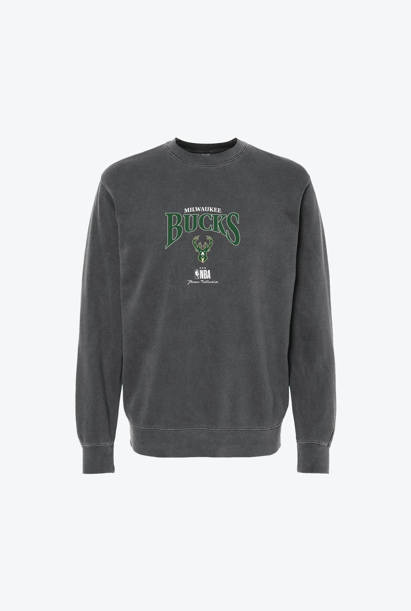 Milwaukee Bucks Vintage Embroidered Crewneck - Black sold by Peace-Collective