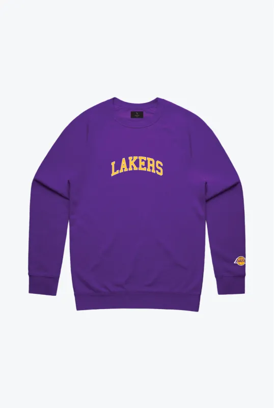 Los Angeles Lakers Playoffs Crewneck - Purple sold by Peace-Collective