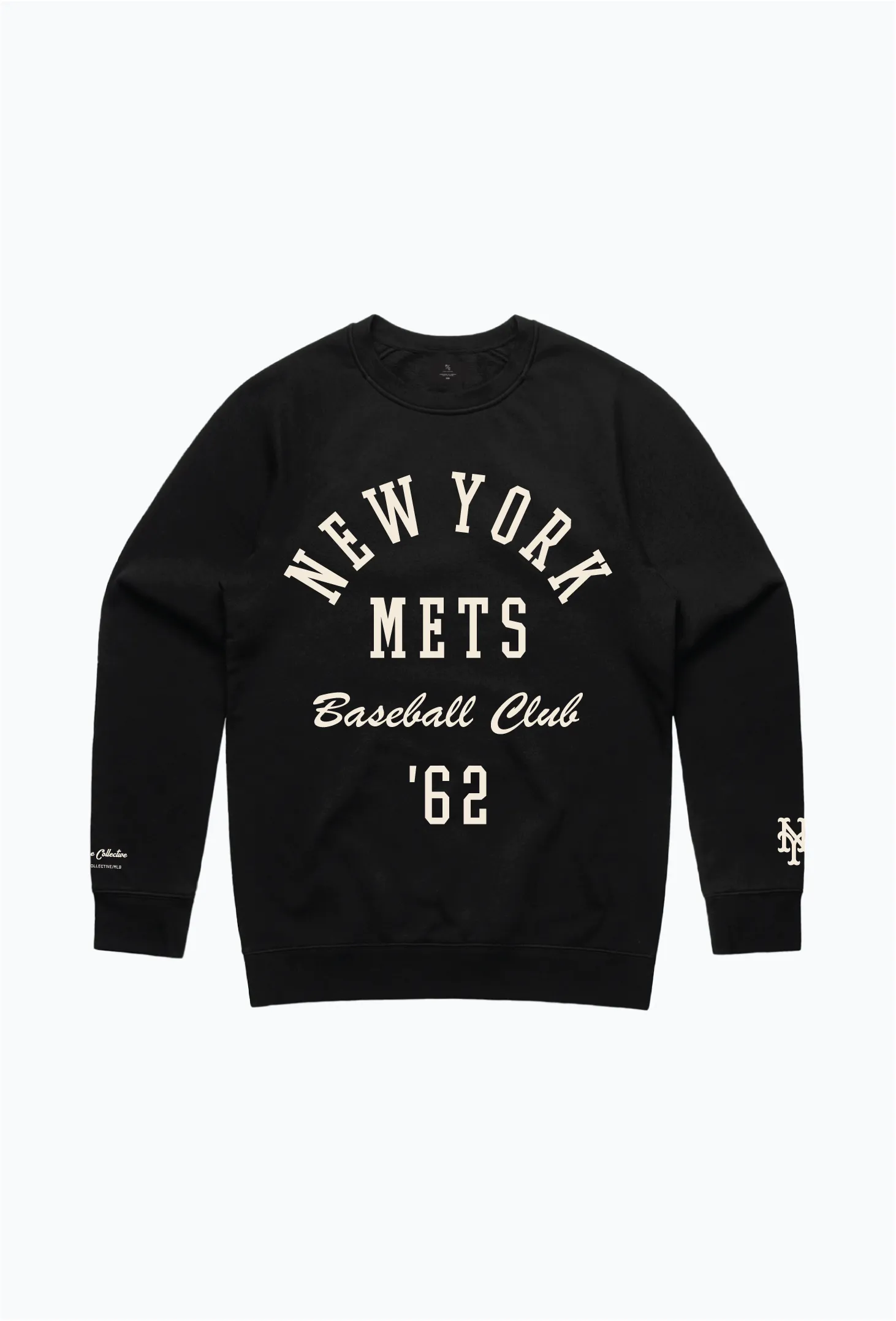 New York Mets Heavyweight Crewneck - Black sold by Peace-Collective