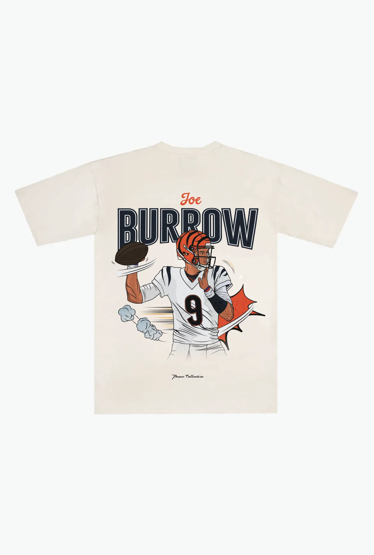 Joe Burrow Heavyweight T-Shirt - Ivory sold by Peace-Collective product image thumbnail 2