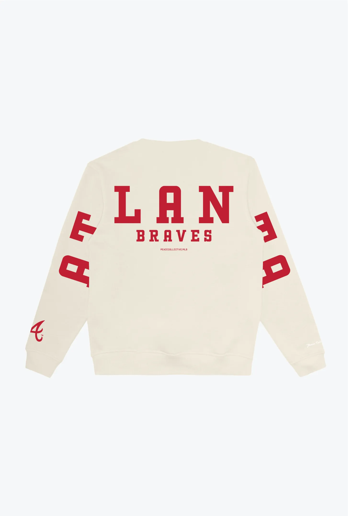 Atlanta Braves Heavyweight Crewneck - Ivory sold by Peace-Collective product image thumbnail 2