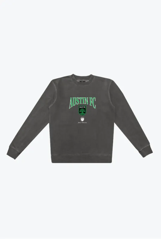 Austin FC Pigment Dye Crewneck - Black sold by Peace-Collective
