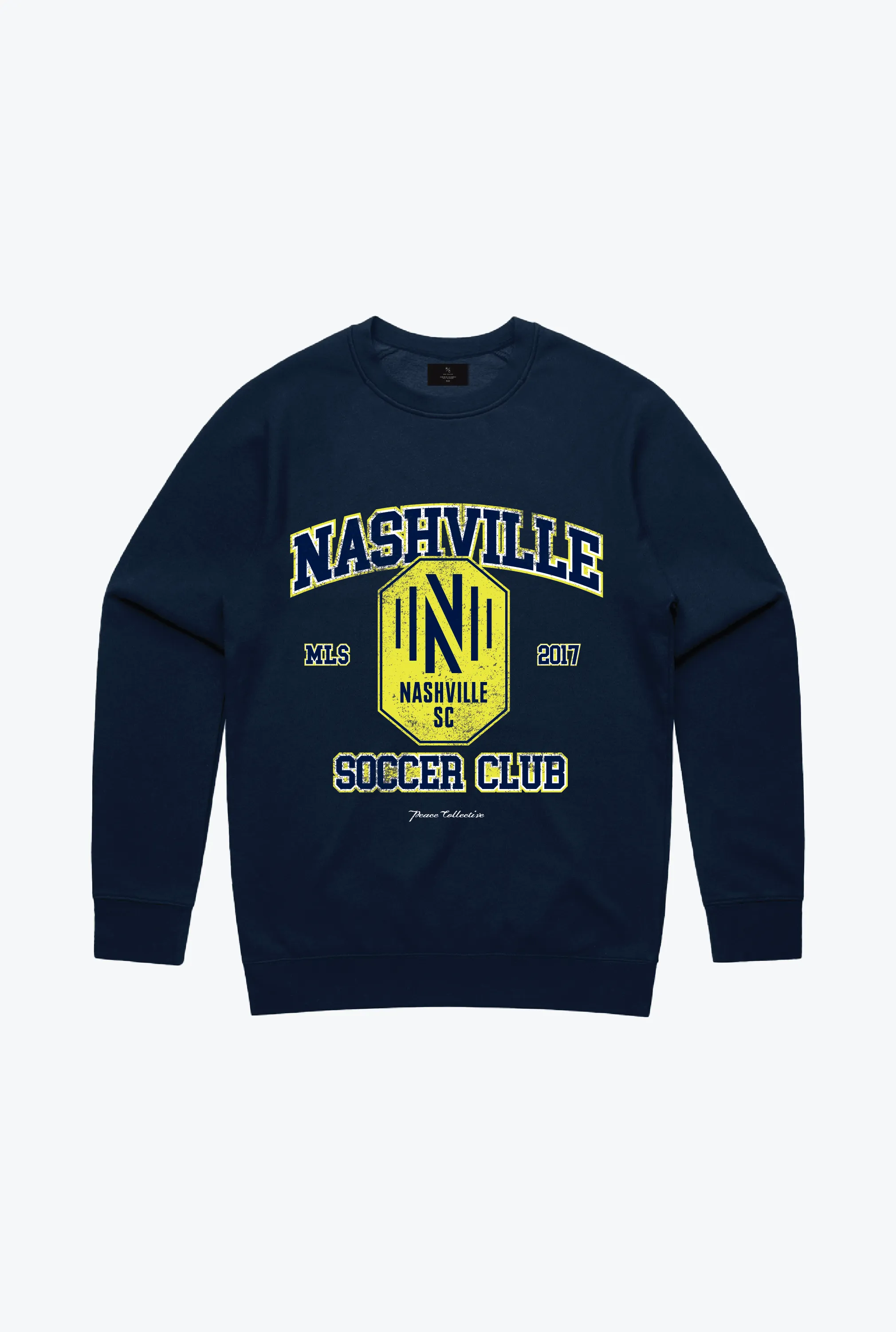 Nashville SC Vintage Washed Crewneck - Navy sold by Peace-Collective