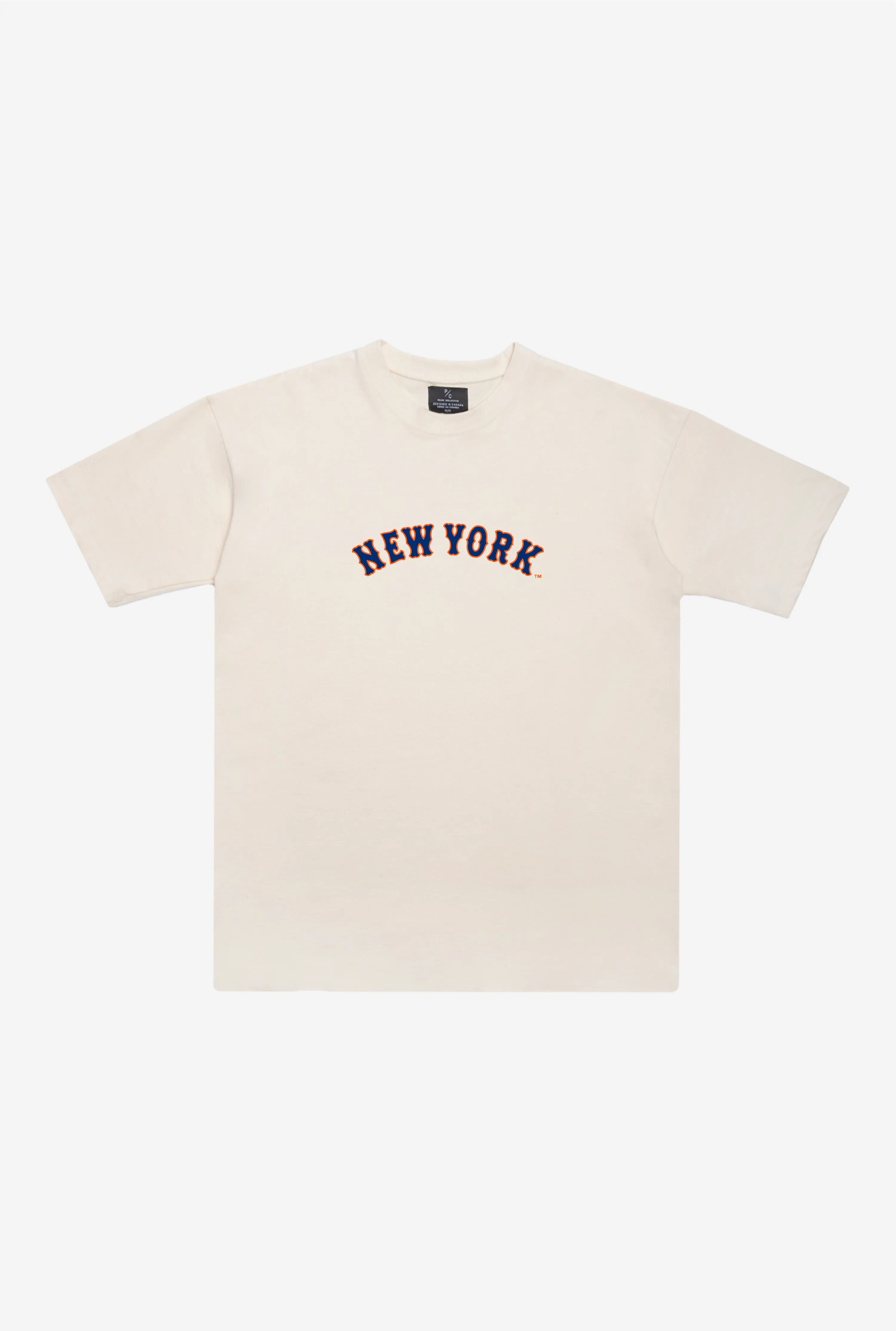 New York Mets Heavyweight T-Shirt - Natural sold by Peace-Collective