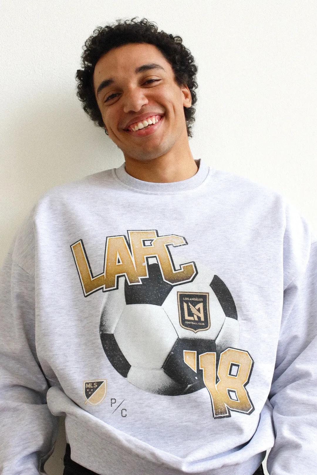 Los Angeles FC Vintage Footy SuperHeavy™️ Crewneck - Ash sold by Peace-Collective product image thumbnail 2