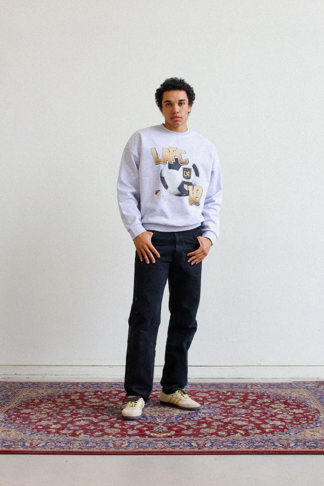 Los Angeles FC Vintage Footy SuperHeavy™️ Crewneck - Ash sold by Peace-Collective product image thumbnail 4