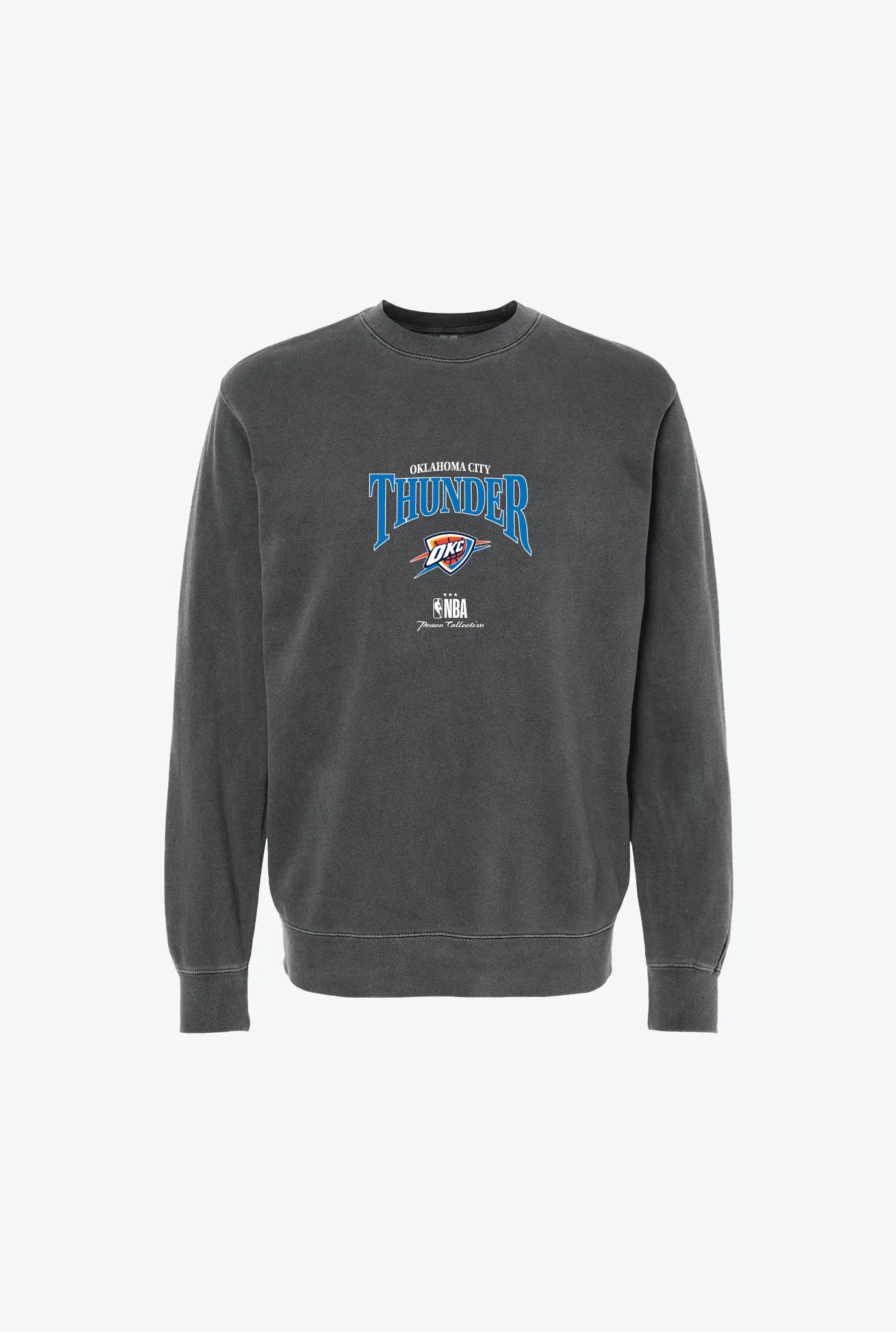 OKC Thunder Vintage Embroidered Crewneck - Black sold by Peace-Collective