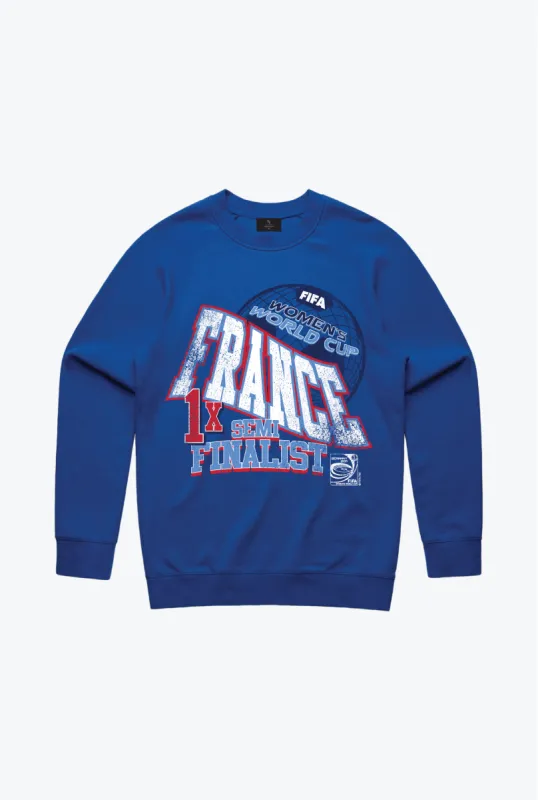 FIFA Historic Women’s World Cup Team France Crewneck - Royal sold by Peace-Collective