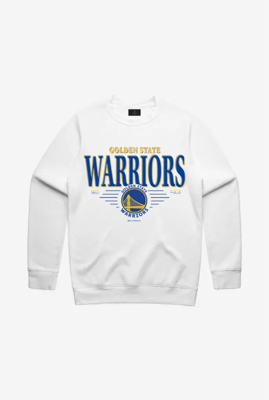 Golden State Warriors Signature Crewneck - White sold by Peace-Collective