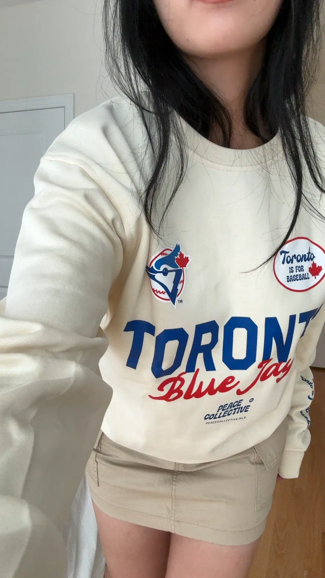Toronto Blue Jays Cheer Crewneck - Ivory sold by Peace-Collective product image thumbnail 5