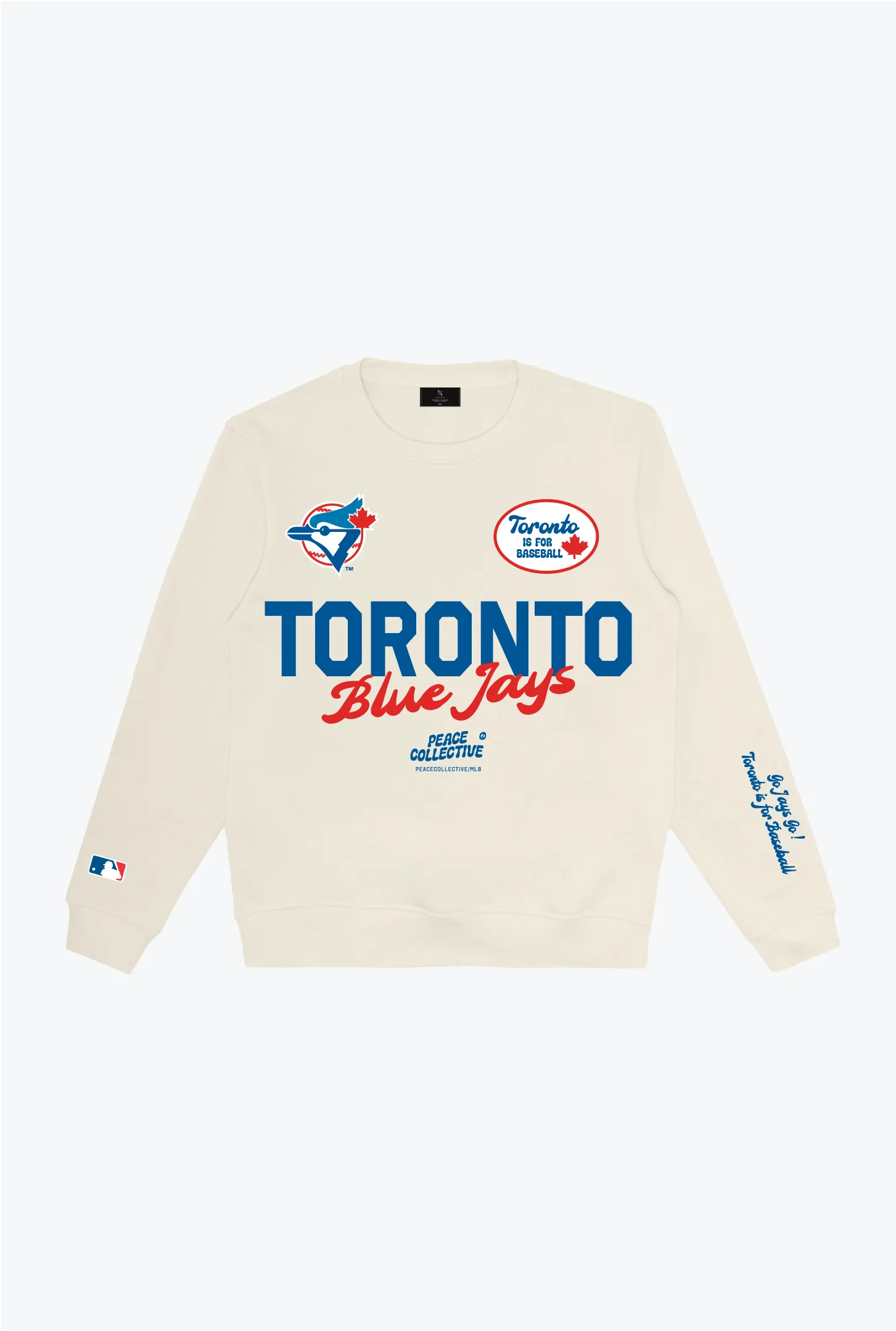 Toronto Blue Jays Cheer Crewneck - Ivory sold by Peace-Collective